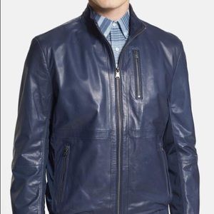 NEW HUGO BOSS Neikon Leather & Nylon Jacket